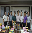 市社工委专职副主任刘建辉一行莅临商会调研